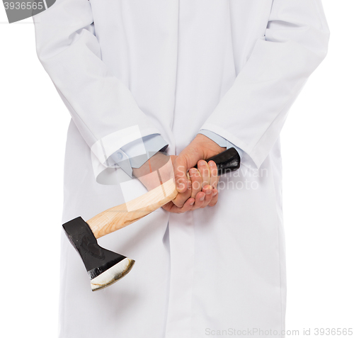 Image of Evil medic holding a small axe