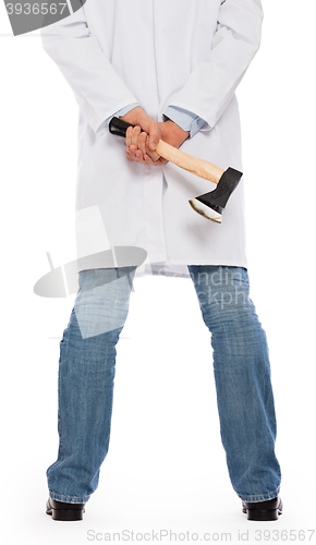 Image of Evil medic holding a small axe