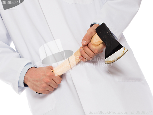 Image of Evil medic holding a small axe
