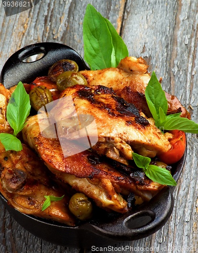 Image of Roasted Chicken with Olives