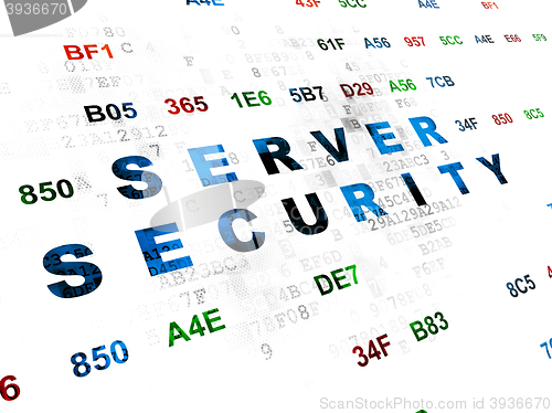 Image of Safety concept: Server Security on Digital background