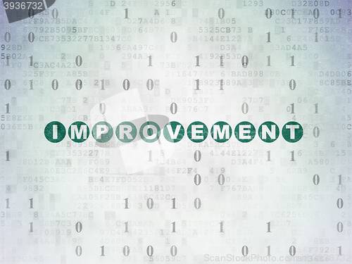 Image of Finance concept: Improvement on Digital Data Paper background