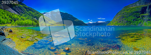 Image of Panorama of a Norwegian fjord