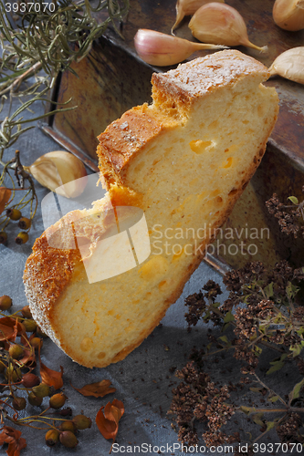 Image of Still life with bread slice