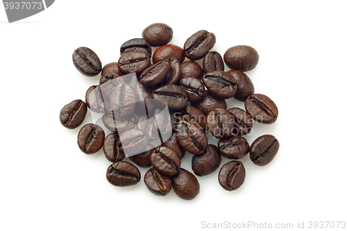 Image of Pile of coffee beans (Robusta coffee)