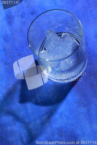 Image of Glass with ice cubes