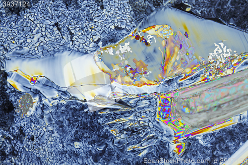 Image of Magnesium sulfate heptahydrate in polarized light