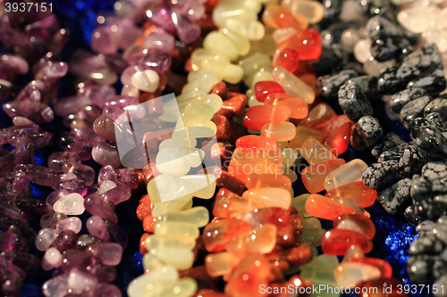 Image of natural color gems background 