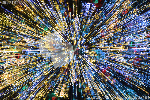 Image of christmas lights color background