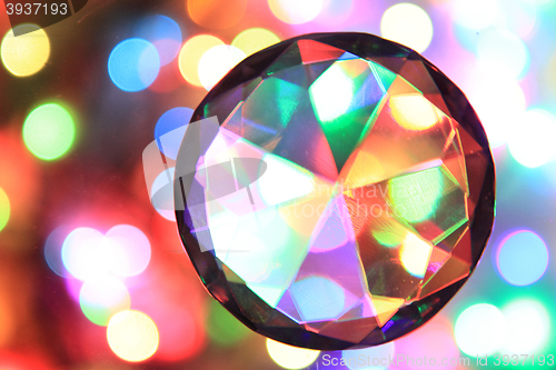 Image of christmas lights color background