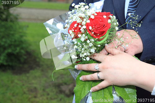 Image of wedding rose decoration