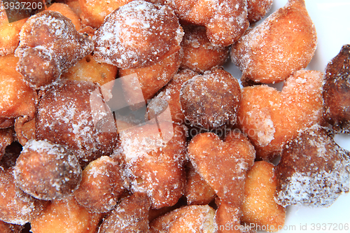 Image of small friedcakes background