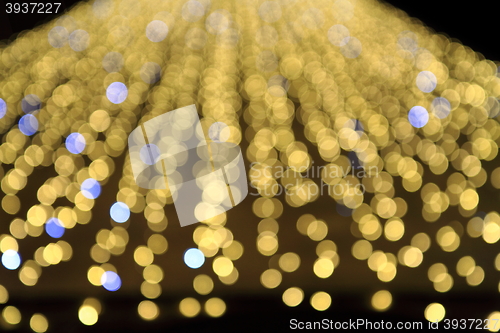 Image of christmas lights color background