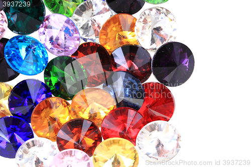 Image of color glass diamonds