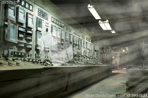 Image of operating panel at an abandoned factory