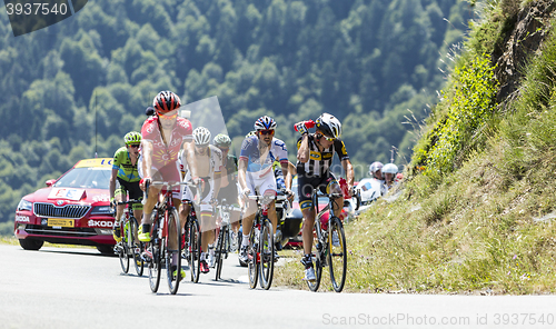 Image of The Breakaway on Col D'Aspin - Tour de France 2015