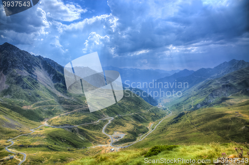 Image of Road in Pyrenees Mountains