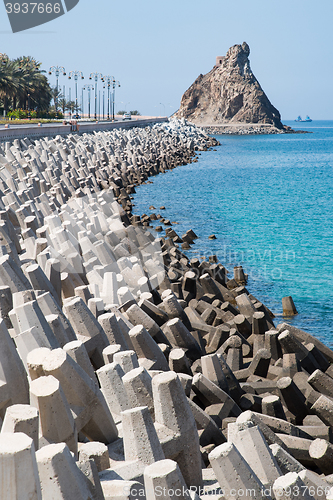 Image of Erosion control with concrete blocks