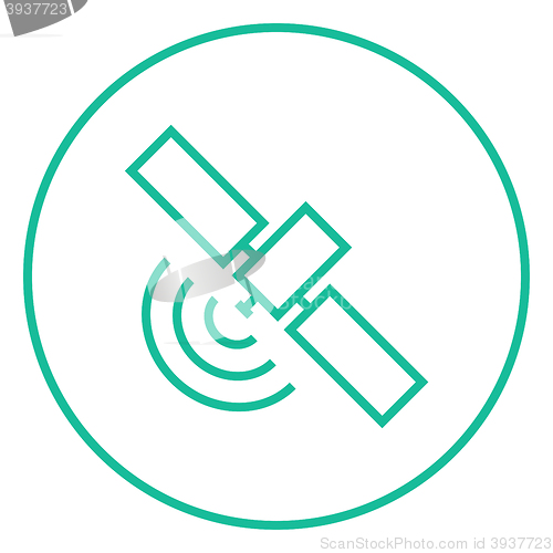Image of Satellite line icon.