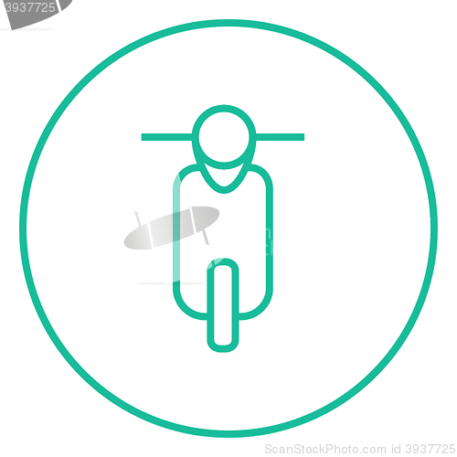 Image of Scooter line icon.