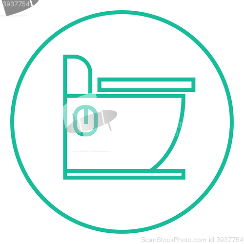 Image of Toilet line icon.