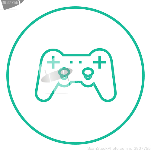 Image of Joystick line icon.