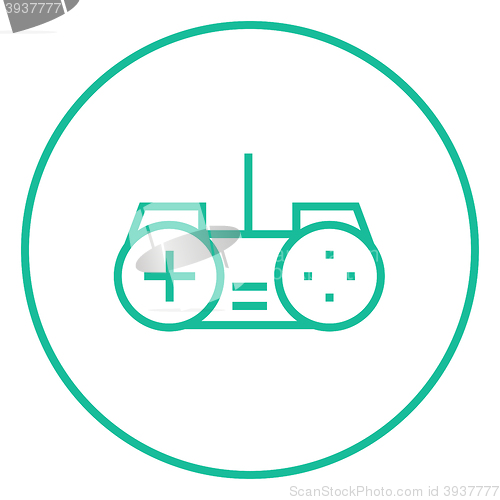 Image of Joystick line icon.