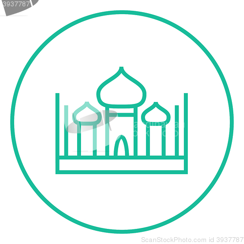 Image of Mosque line icon.