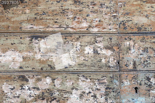 Image of old painted wooden background