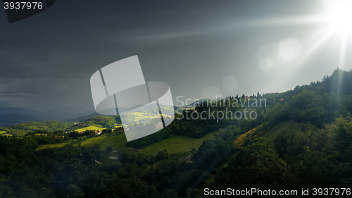 Image of bad weather landscape at Urbino Italy