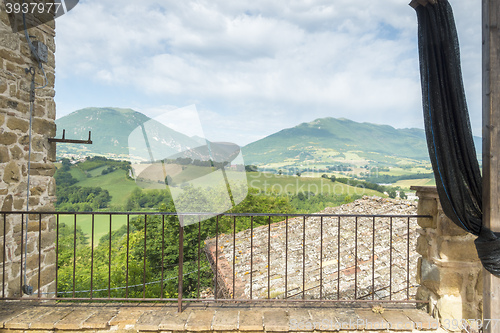 Image of nice view in Italy Marche near Camerino