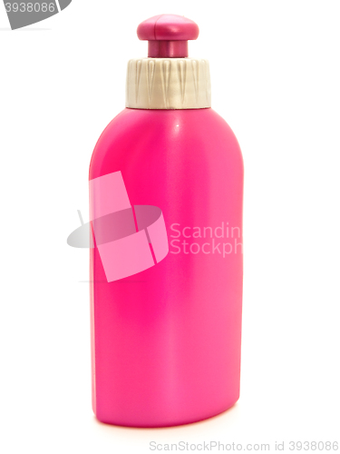 Image of Red Plastic Bottle