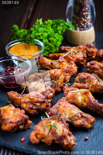 Image of BBQ chicken wings 