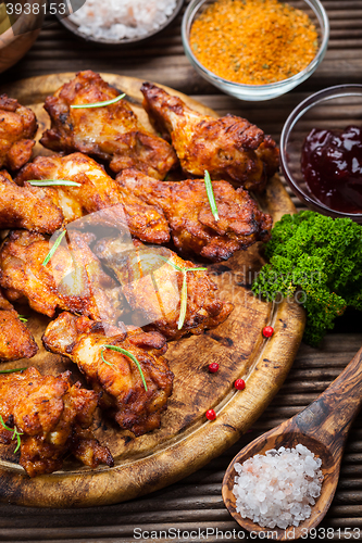 Image of BBQ chicken wings 