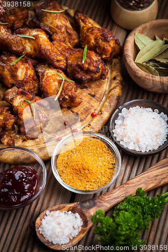 Image of BBQ chicken wings 