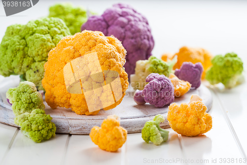 Image of Assortment of organic cauliflower 