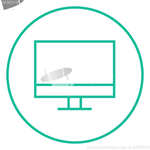 Image of Monitor line icon.