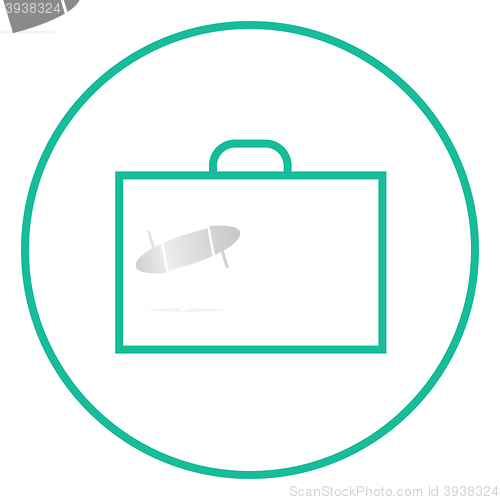 Image of Briefcase line icon.