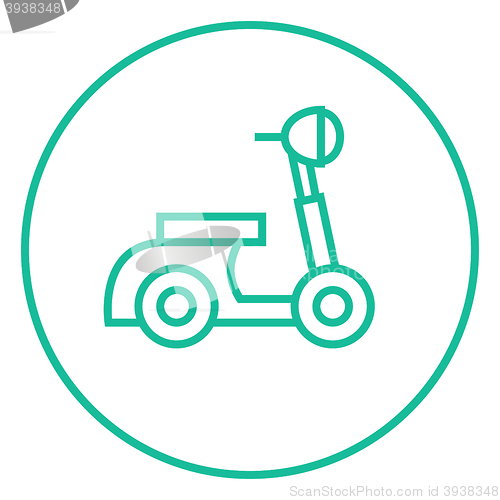 Image of Scooter line icon.