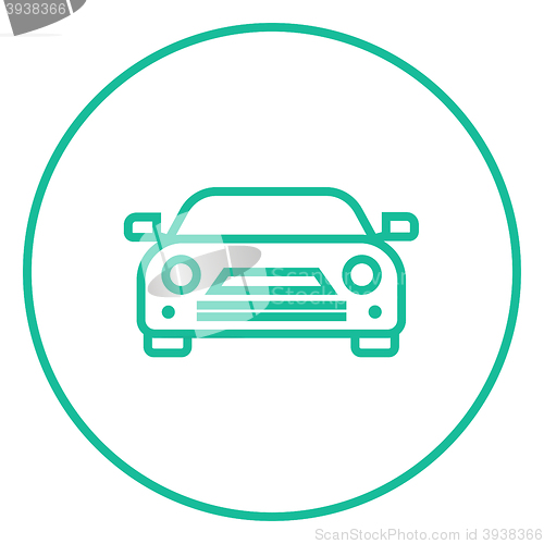 Image of Car line icon.