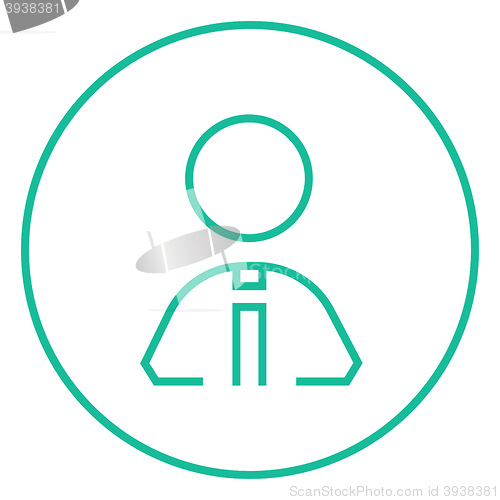 Image of Businessman line icon.