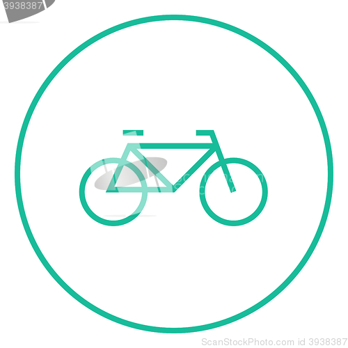 Image of Bicycle line icon.