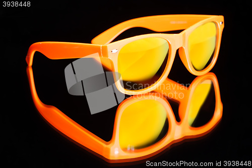 Image of colored sunglasses.