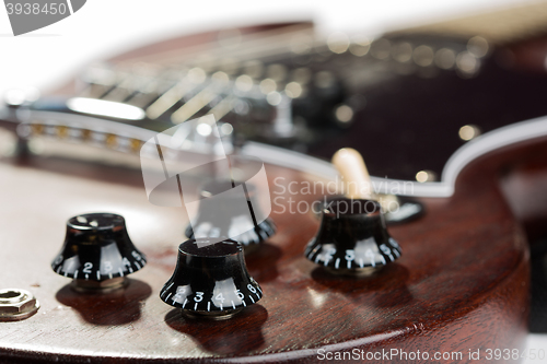 Image of Electric guitar detail shots