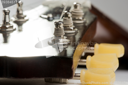 Image of Electric guitar detail shots