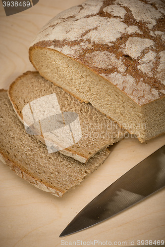 Image of A slice of bread with butter 