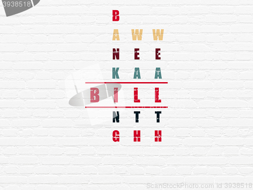 Image of Banking concept: Bill in Crossword Puzzle