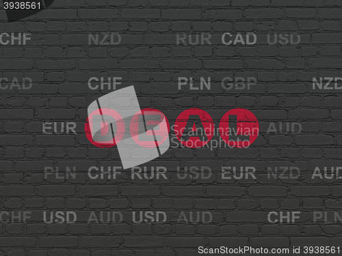 Image of Finance concept: Deal on wall background