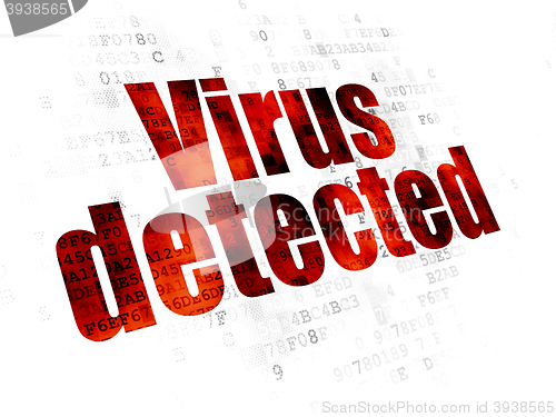 Image of Security concept: Virus Detected on Digital background