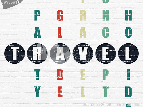 Image of Entertainment, concept: Travel in Crossword Puzzle